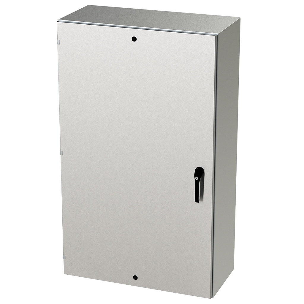 NEMA 4X Enclosure, Wallmount, 60" H x 36" W x 16" D, 304 Stainless Steel