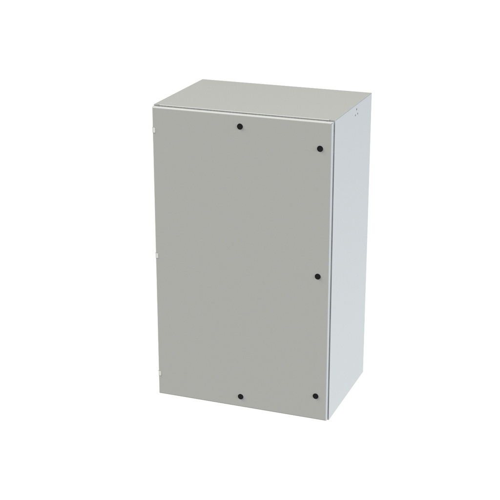 NEMA 3R, 4, 12 Enclosure, Wallmount, 60" H x 36" W x 24" D, Carbon Steel, Powder Coat gray, Heavy Duty