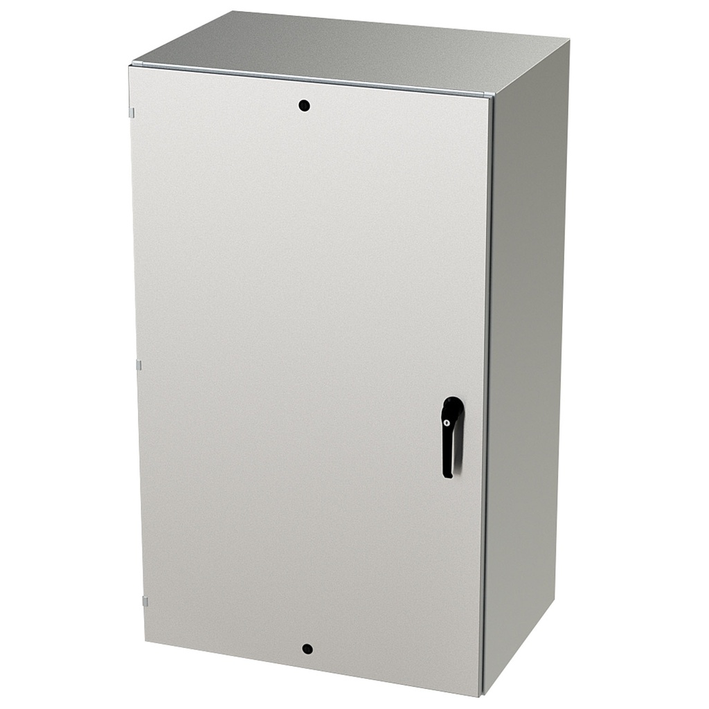 NEMA 4X Enclosure, Wallmount, 60" H x 36" W x 24" D, 304 Stainless Steel