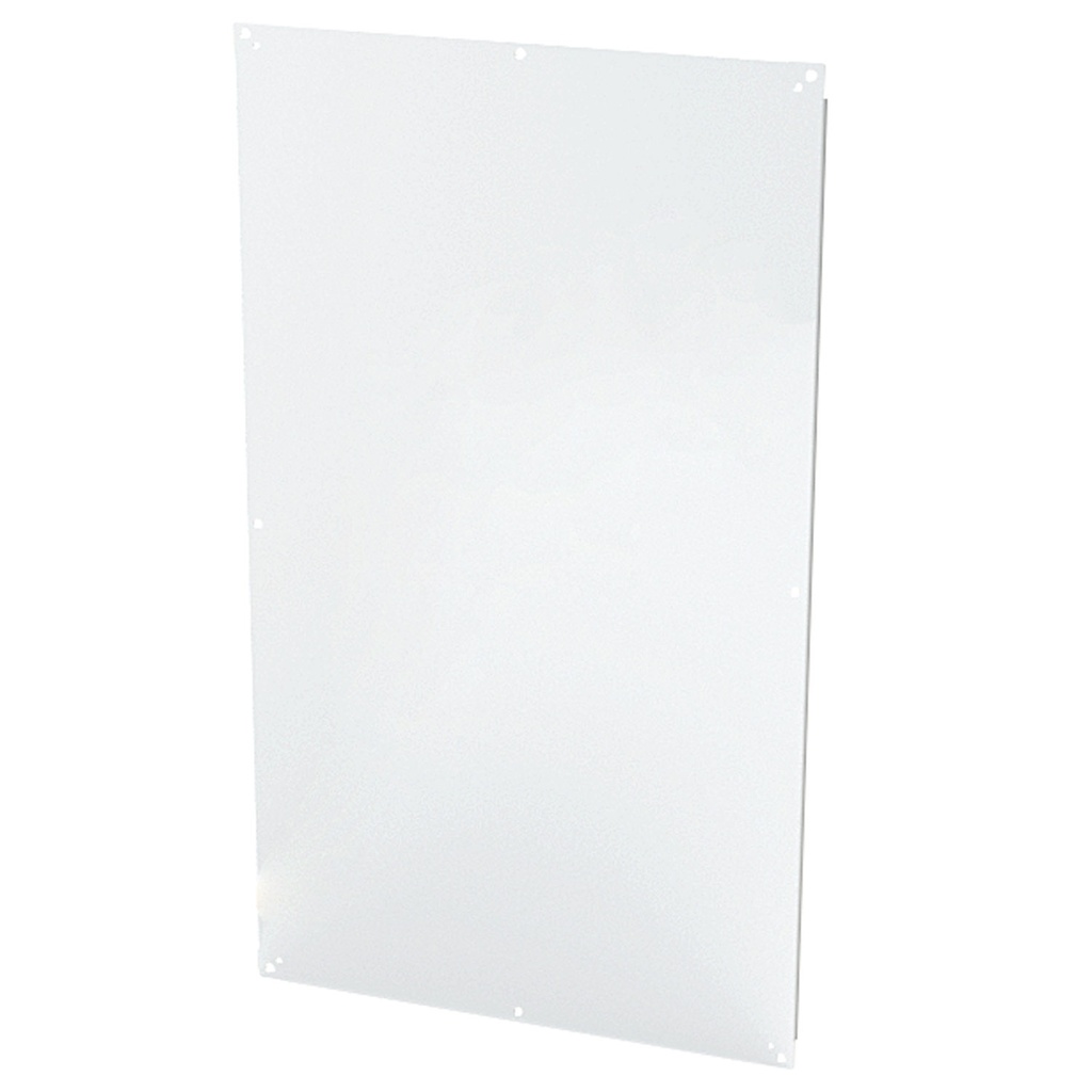 Enclosure Sub-Panel, 57" H x 33" W, Carbon Steel, Powder Coat White