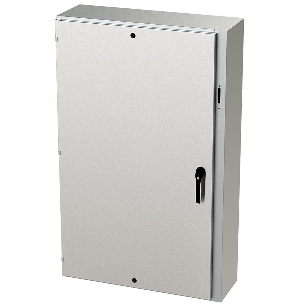 NEMA 4X Enclosure, Wallmount, 60" H x 37" W x 12" D, 304 Stainless Steel