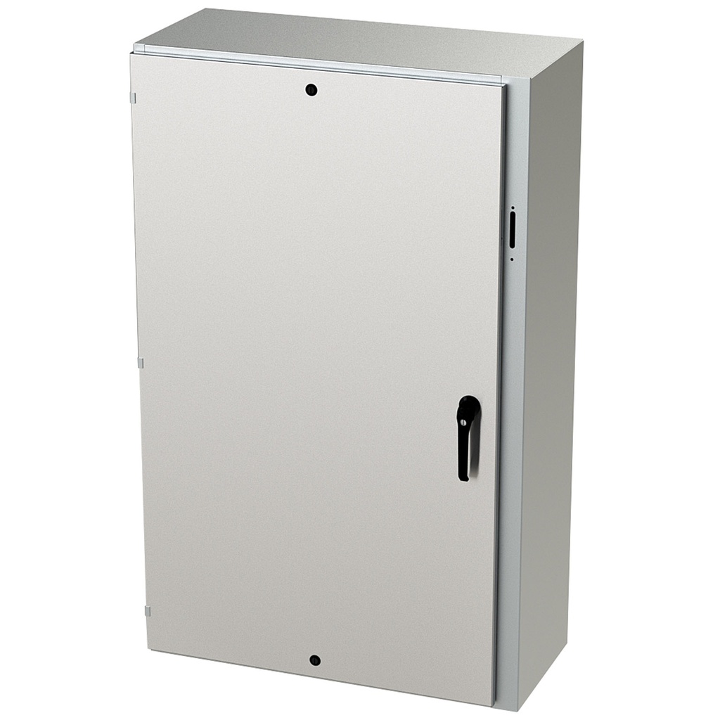 NEMA 4X Enclosure, Wallmount, 60" H x 37" W x 16" D, 304 Stainless Steel