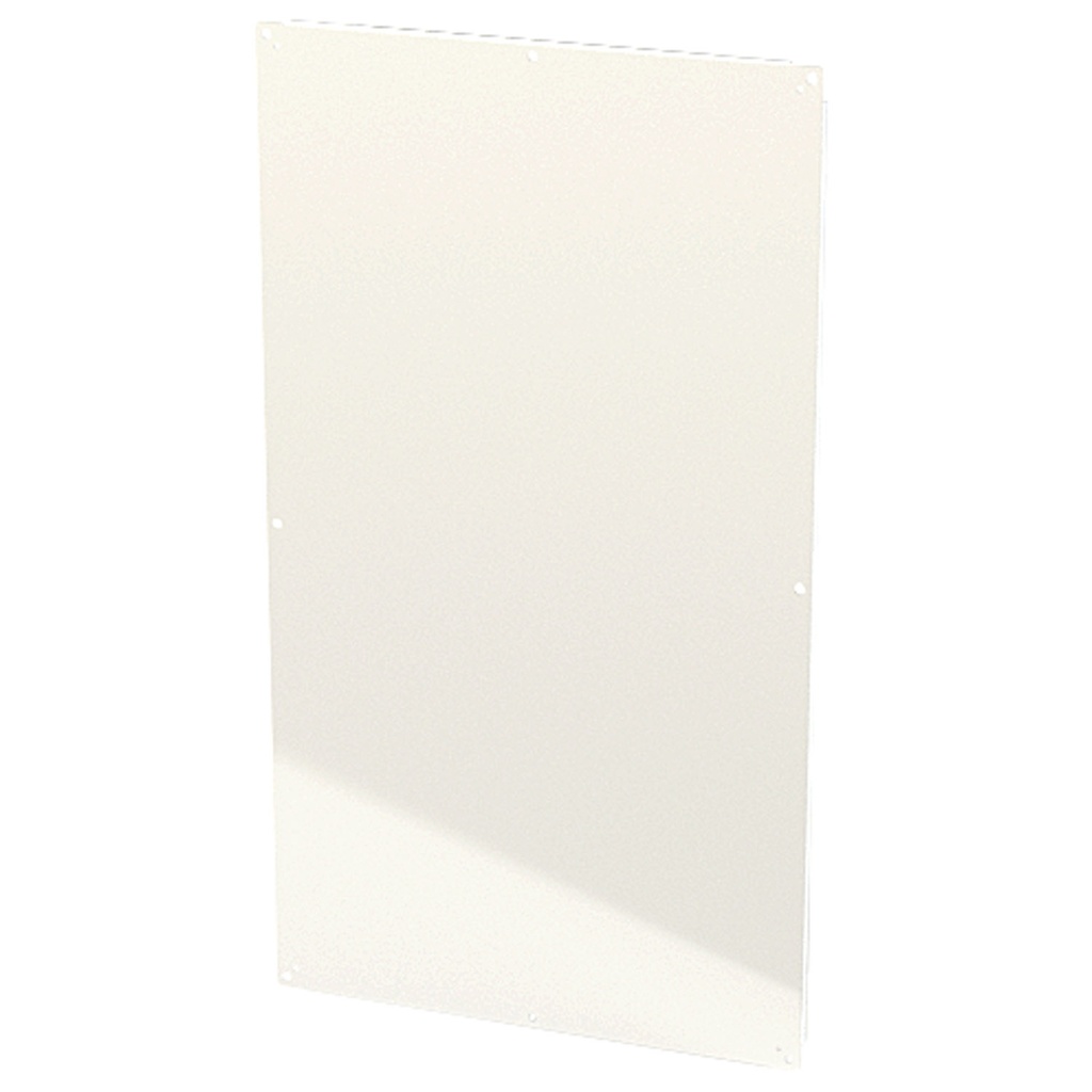 Enclosure Sub-Panel, 60" H x 33.75" W, Carbon Steel, Powder Coat White