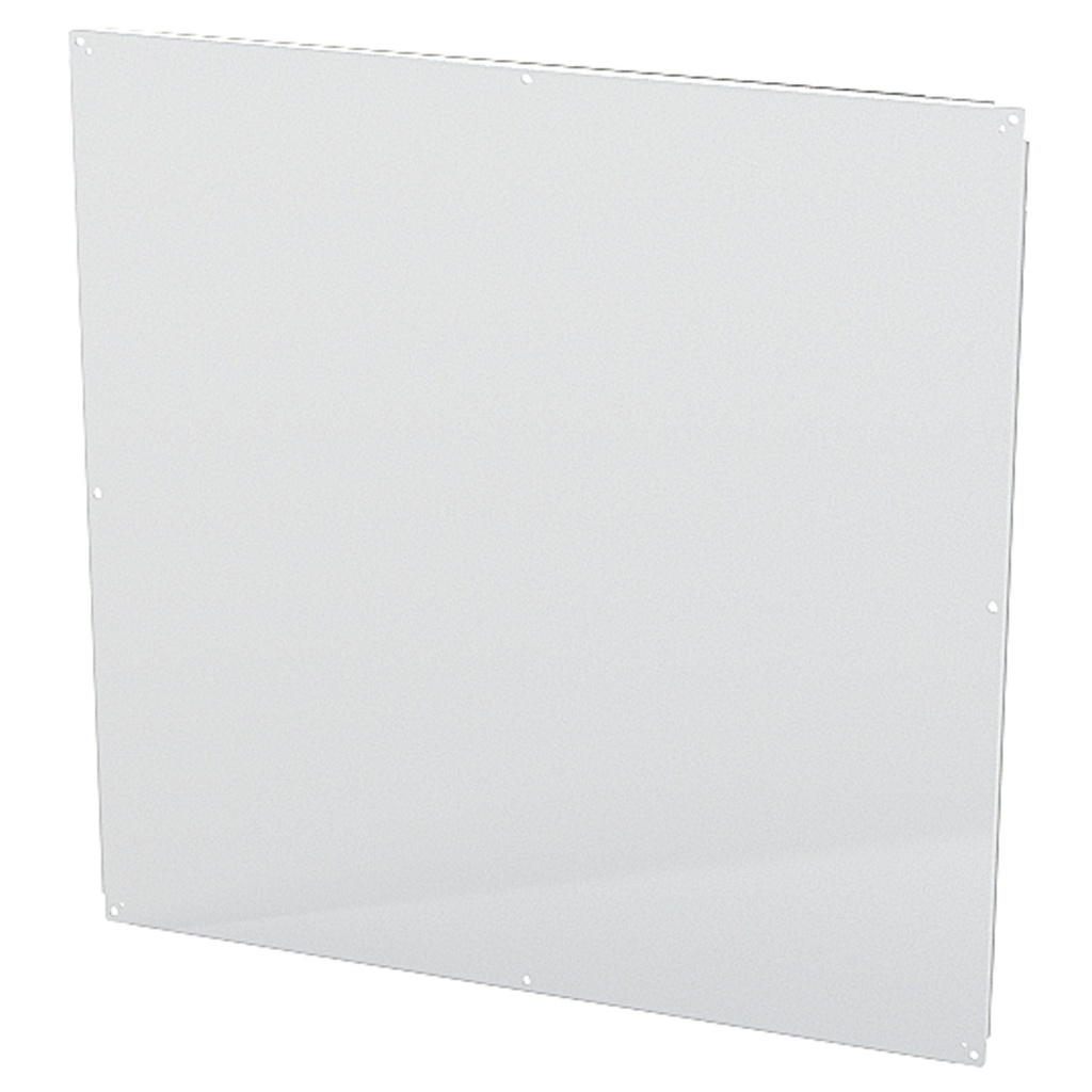 Enclosure Sub-Panel, 60" H x 60" W, Carbon Steel, Powder Coat White