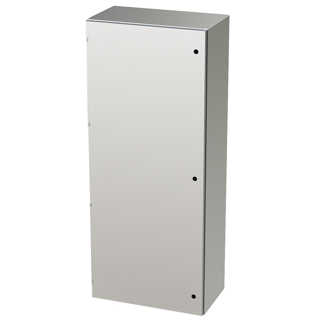 NEMA 4X Enclosure, Wallmount, 72" H x 30" W x 16" D, 304 Stainless Steel