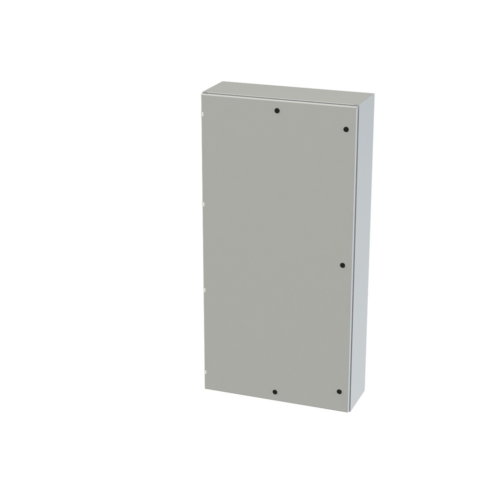 NEMA 3R, 4, 12 Enclosure, Wallmount, 72" H x 36" W x 12" D, Carbon Steel, Powder Coat gray, Heavy Duty