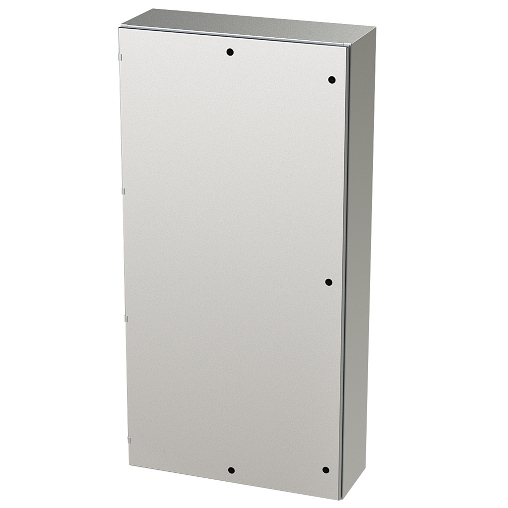 NEMA 4X Enclosure, Wallmount, 72" H x 36" W x 12" D, 304 Stainless Steel