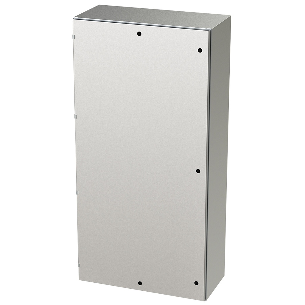 NEMA 4X Enclosure, Wallmount, 72" H x 36" W x 16" D, 304 Stainless Steel