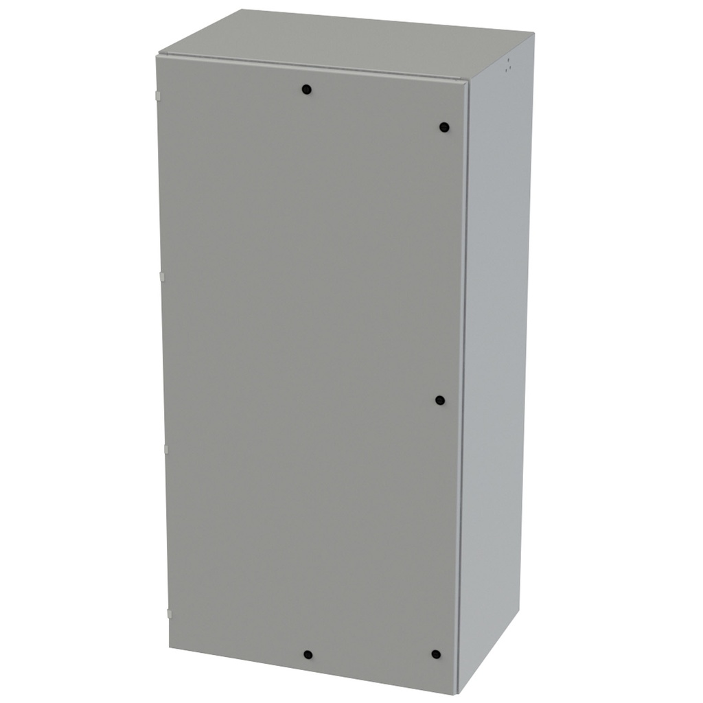 NEMA 3R, 4, 12 Enclosure, Wallmount, 72" H x 36" W x 24" D, Carbon Steel, Powder Coat gray, Heavy Duty