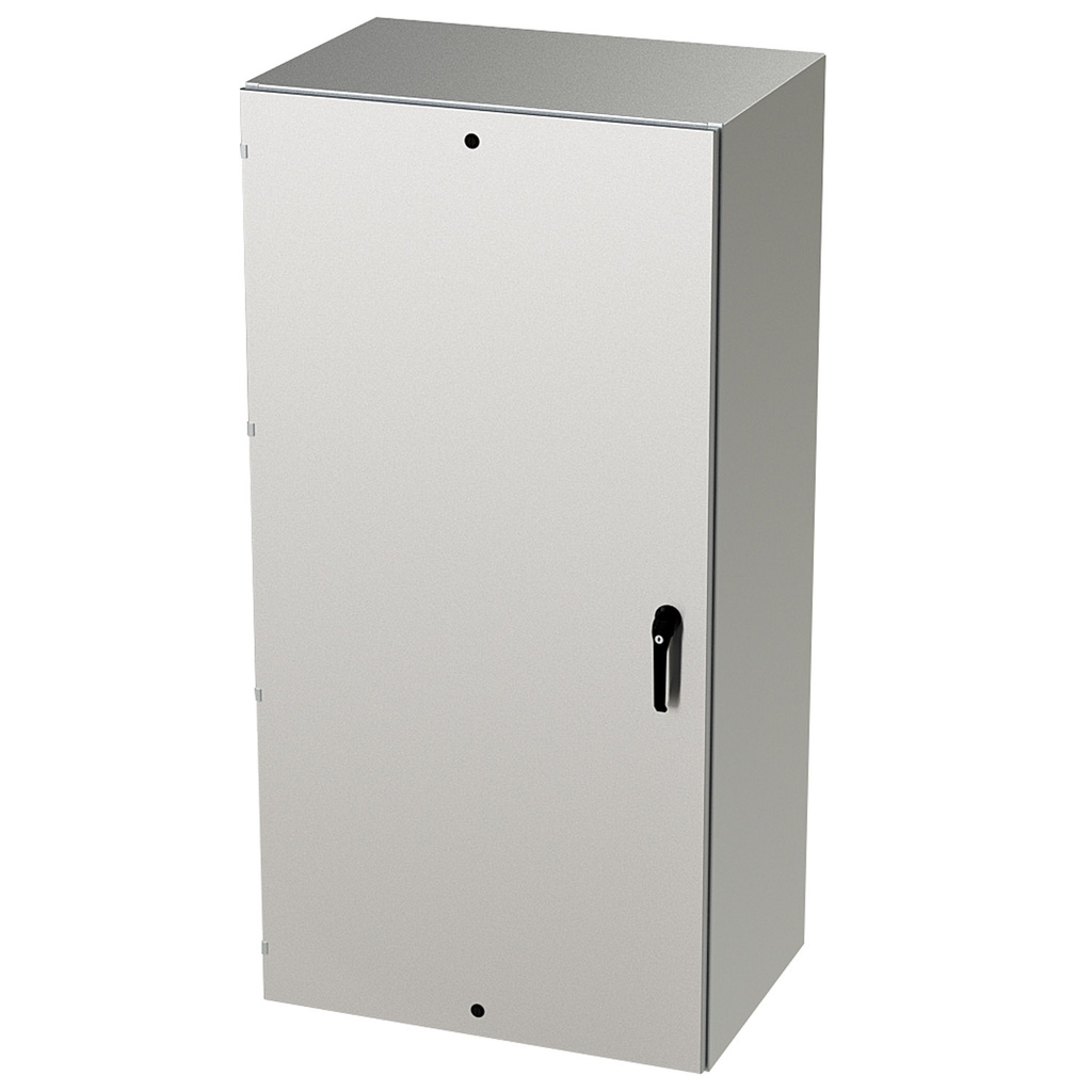 NEMA 4X Enclosure, Wallmount, 72" H x 36" W x 24" D, 304 Stainless Steel