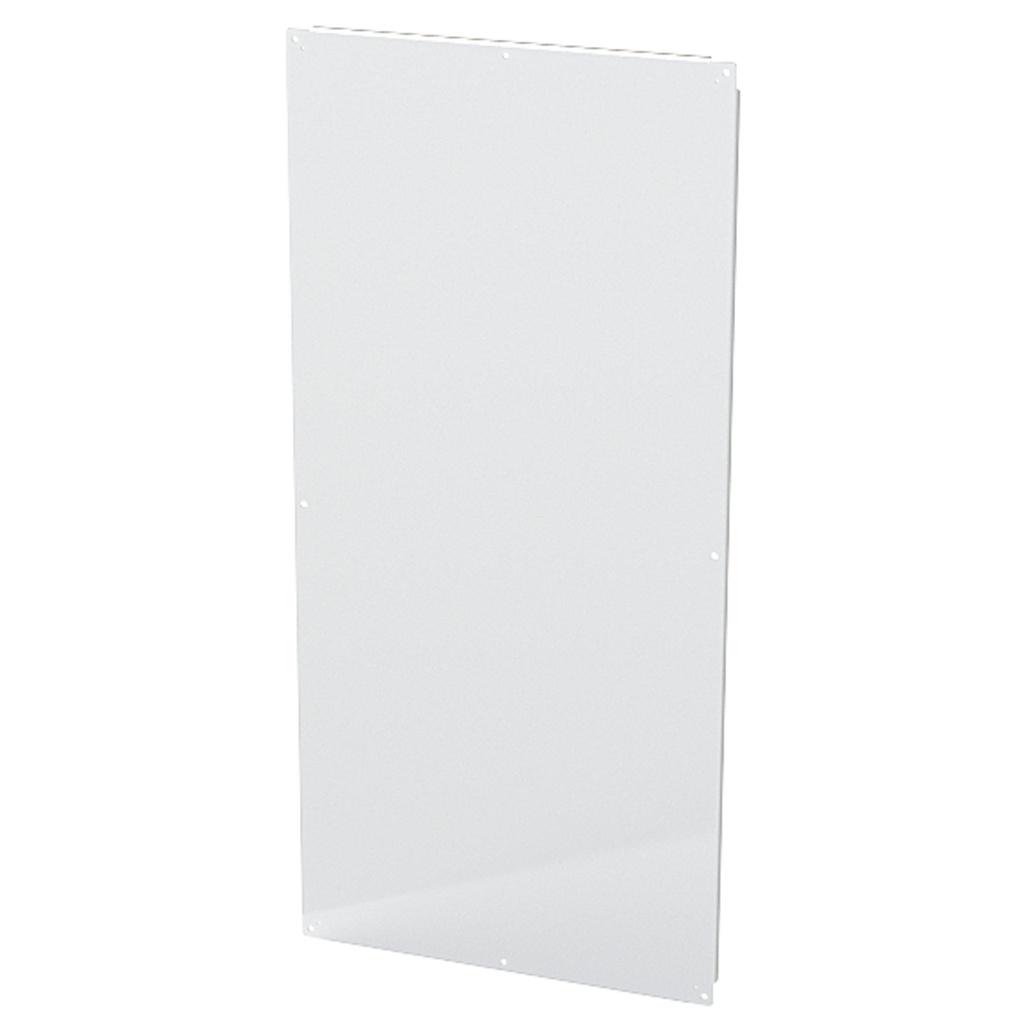 Enclosure Sub-Panel, 72" H x 33.75" W, Carbon Steel, Powder Coat White