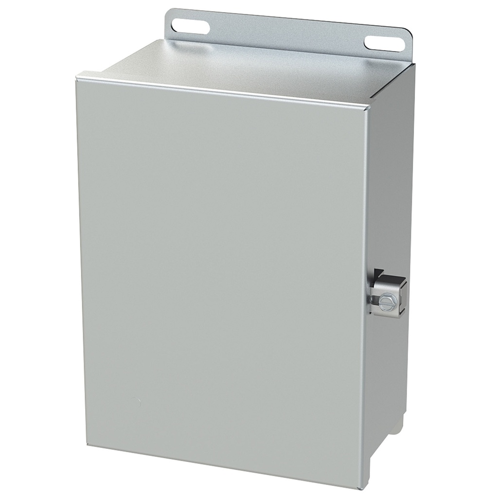 NEMA 3R, 4, 4X, 12 Enclosure, Wallmount, 8" H x 6" W x 4" D, 304 Stainless Steel