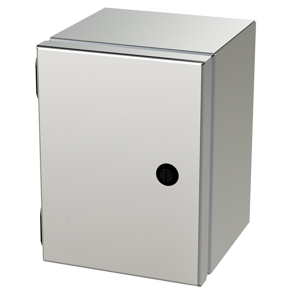 NEMA 4X Junction Box, Wallmount, 8" H x 6" W x 6" D, 304 Stainless Steel