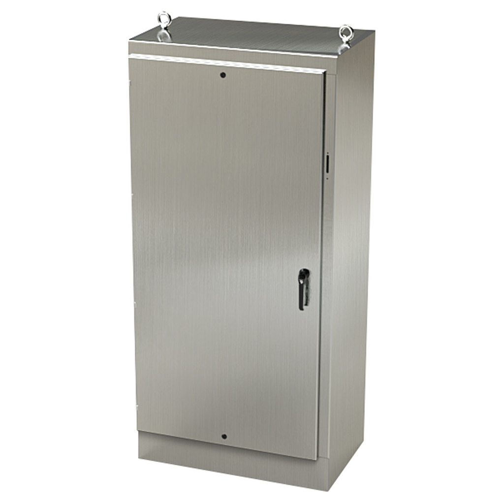 NEMA 4X Disconnect Enclosure, Free Standing, 84" H x 40" W x 24" D, 304 Stainless Steel