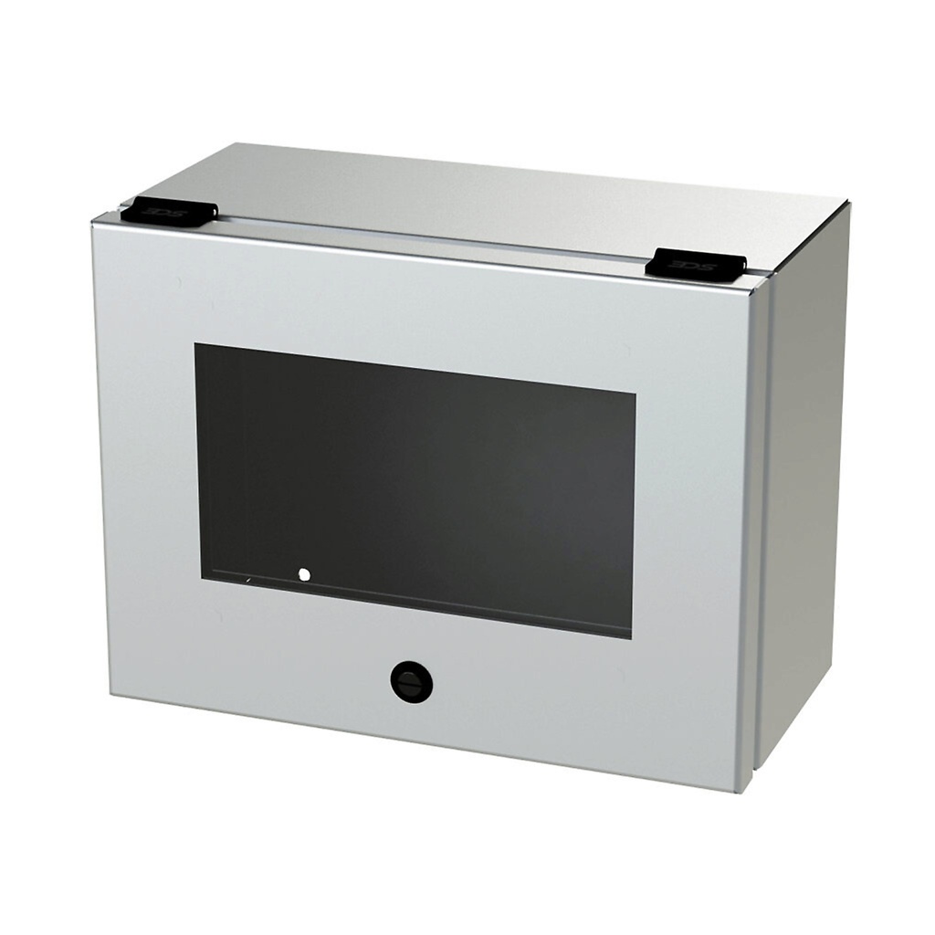 NEMA 4X Stainless Steel Trough Enclosure WIth Viewing Window, 9x12x6