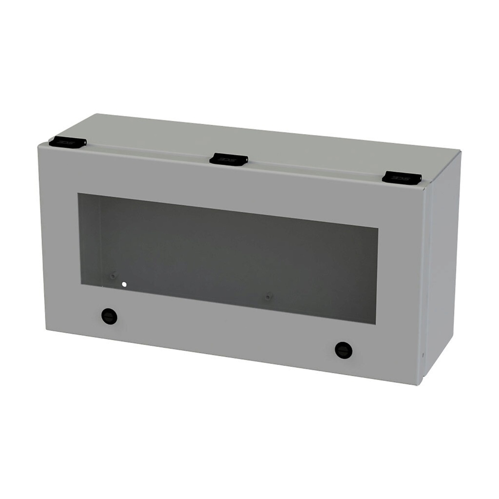 Trough Enclosure WIth Viewing Window, Steel, NEMA 3R, 4, 9x18x6