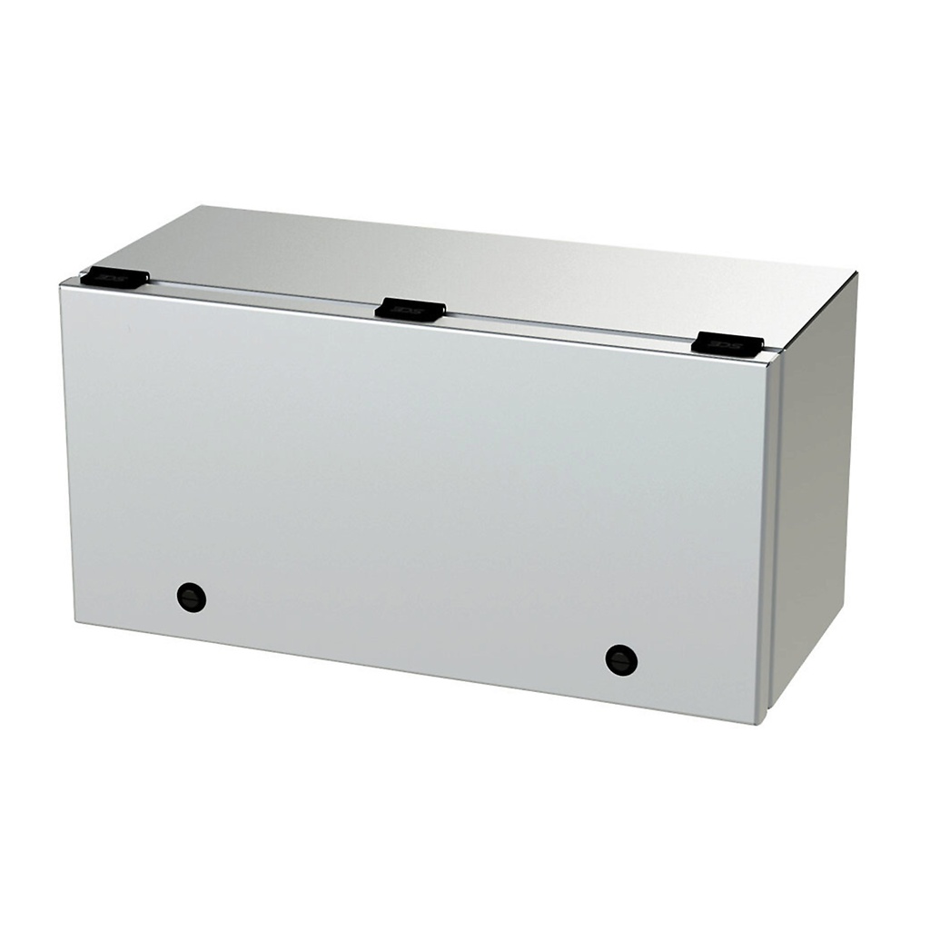 NEMA 4X Trough Junction Enclosure, SS304, NEMA 3R, 4, 4X, 12, 9x18x8