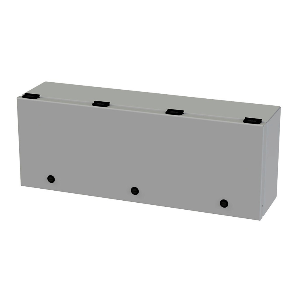 Wiring Trough Junction Enclosure, Steel, NEMA 3R, 4, 12, 9x24x6