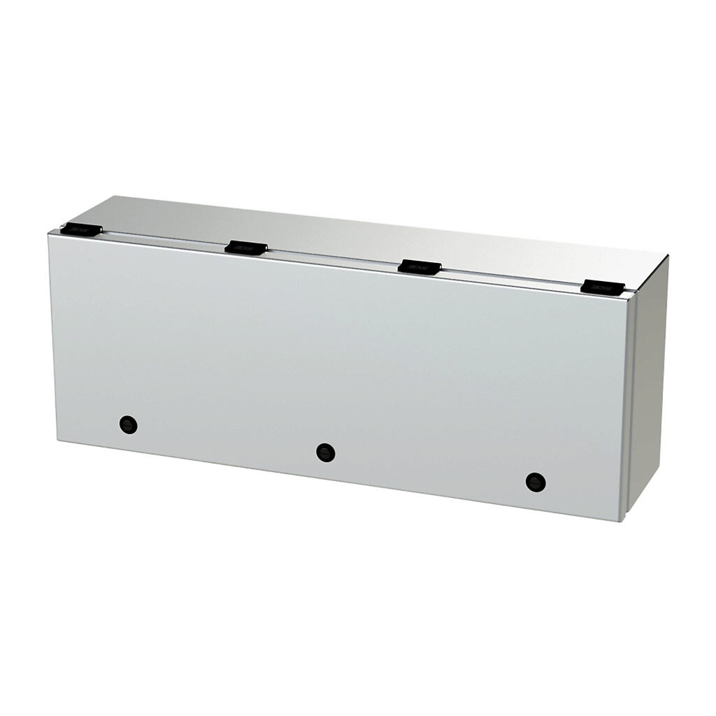 NEMA 4X Trough Junction Enclosure, SS304, NEMA 3R, 4, 4X, 12, 9x24x6