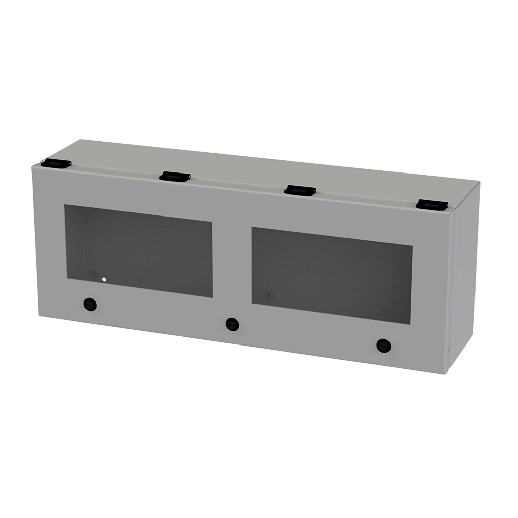 Trough Enclosure WIth Viewing Window, Steel, NEMA 3R, 4, 9x24x6