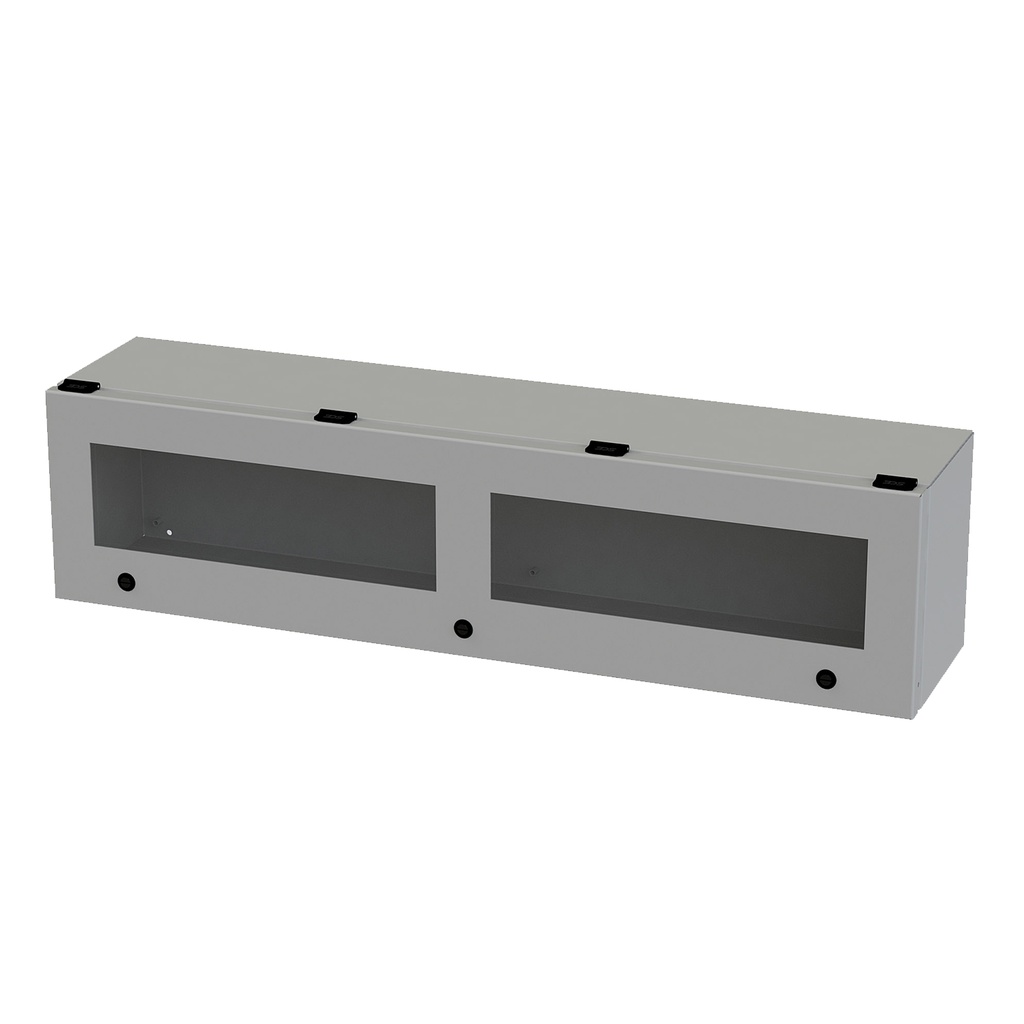 Trough Enclosure WIth Viewing Window, Steel, NEMA 3R, 4, 9x36x8