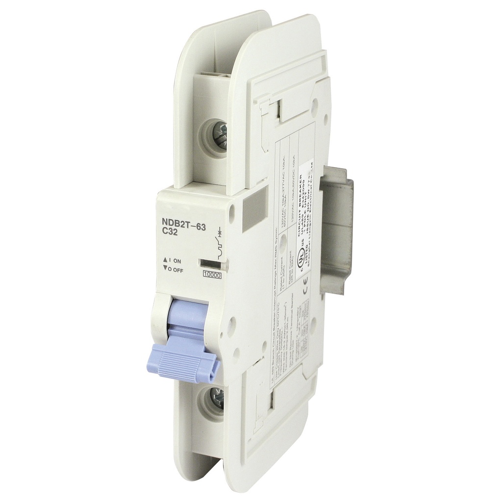 32 Amp, 1 Pole, 120/277V AC, 60V DC, Trip Curve: C, DIN Rail Mount-Miniature Circuit Breaker, UL489