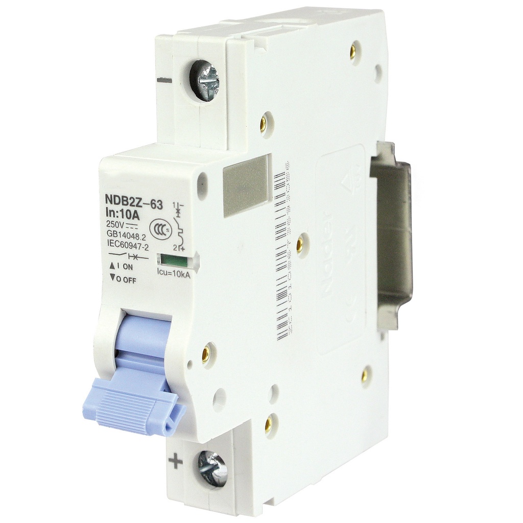 1 Amp, 1 Pole, 125V DC, Trip Curve: C, DIN Rail Mount-Miniature Circuit Breaker, UL1077