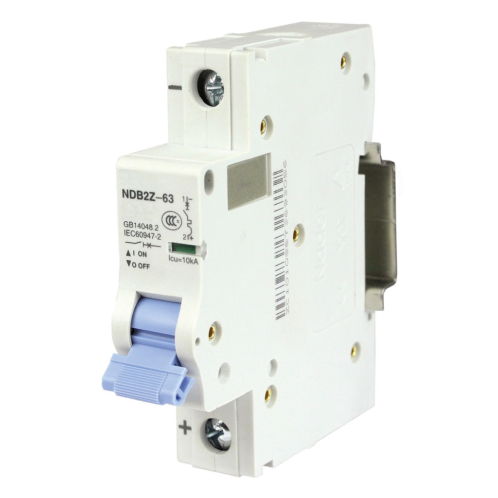 20 Amp, 1 Pole, 125V DC, Trip Curve: C, DIN Rail Mount-Miniature Circuit Breaker, UL1077