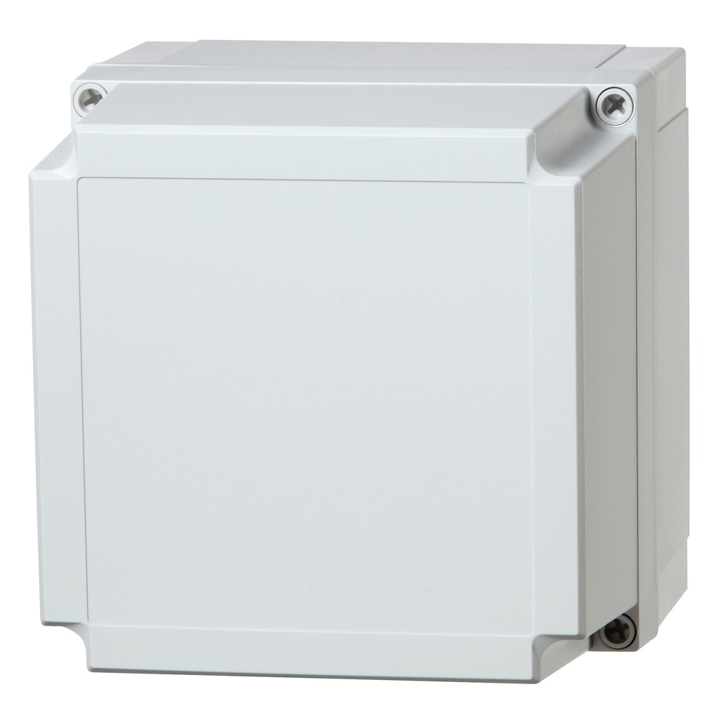 Plastic Enclosure Box, NEMA 4X, Gray Screw Cover, 7 x 7 x 7 Inch