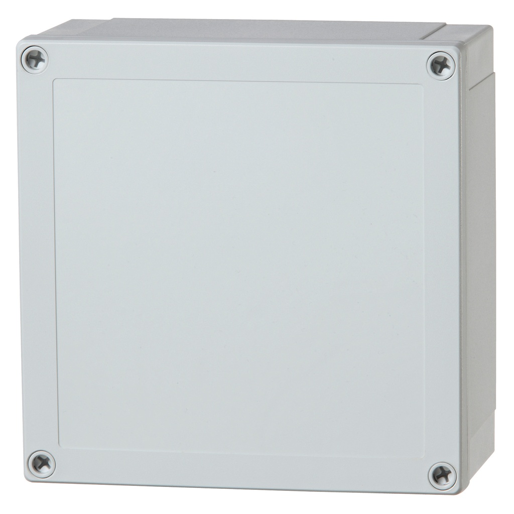 Plastic Enclosure Box, NEMA 4X, Gray Screw Cover, 7 x 7 x 3 Inch