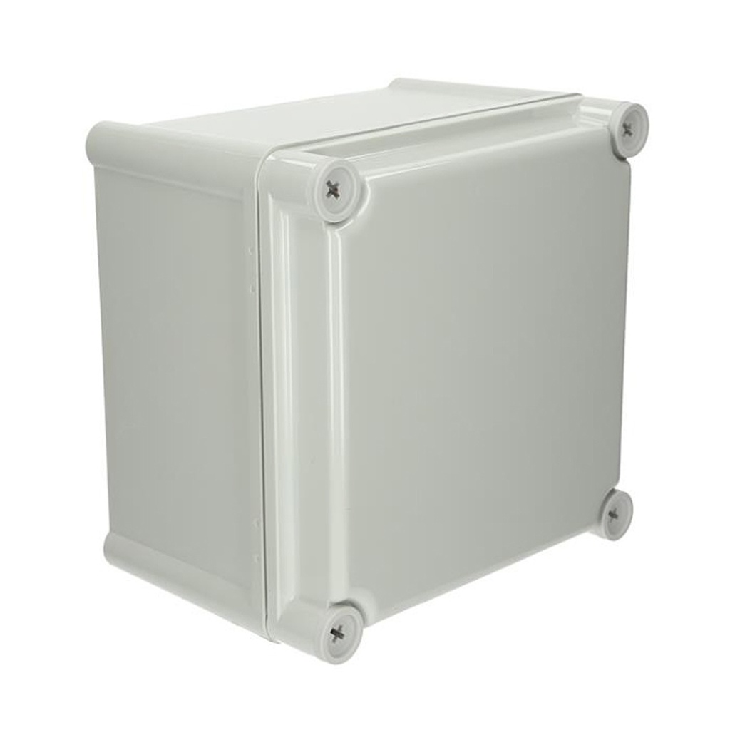 Plastic Electrical Enclosure, 7x7x5 Inches, Gray Screw Cover