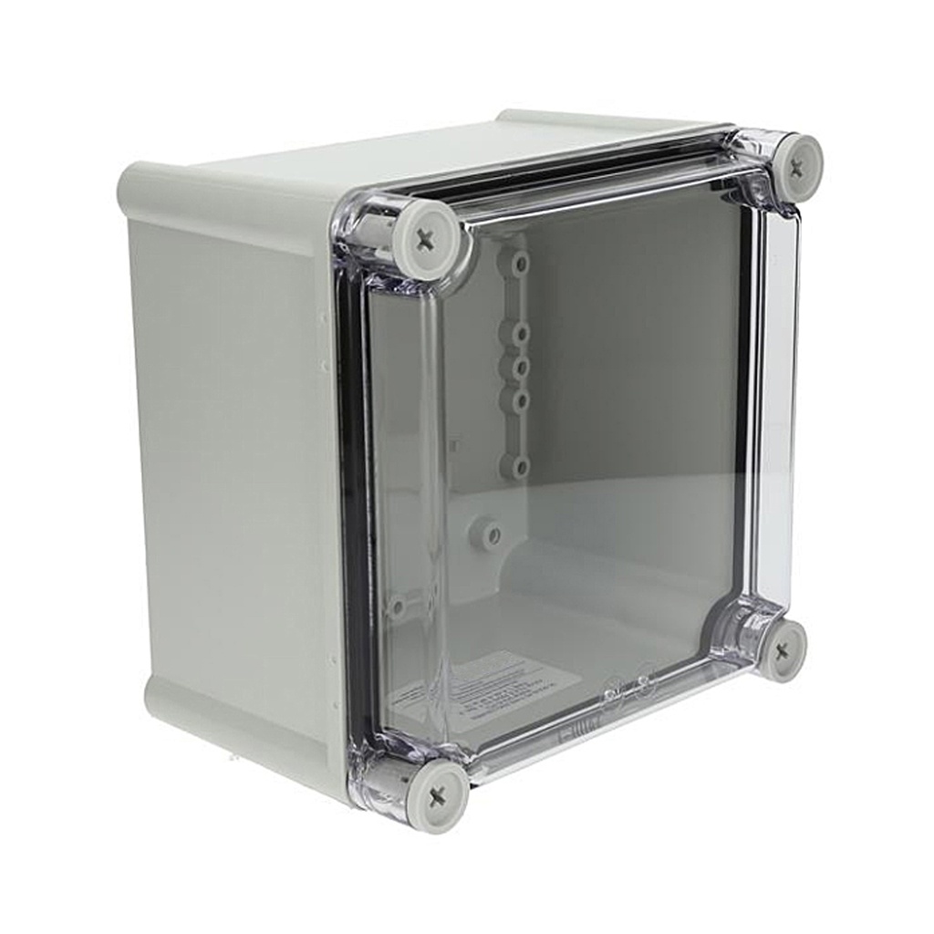 Plastic Electrical Enclosure, 7x7x5 Inches, Clear Screw Cover