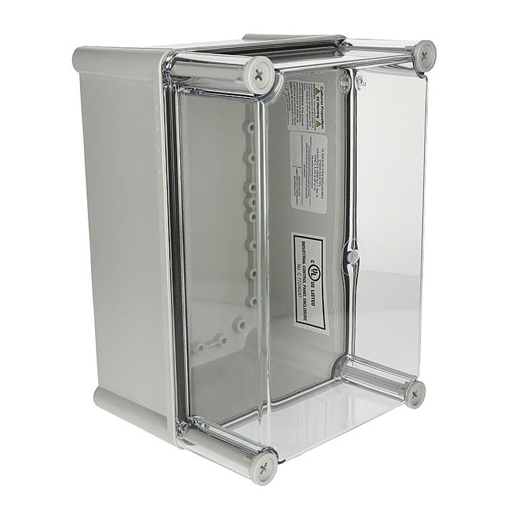 Plastic Electrical Enclosure, 11x7x5 Inches, Clear Screw Cover