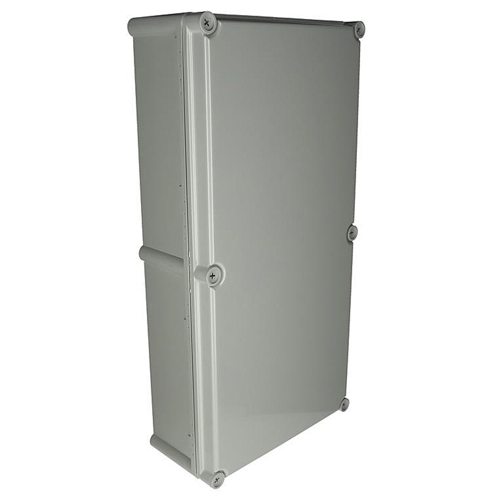 Plastic Electrical Enclosure, 22.1x11x5 Inches, Gray Screw Cover