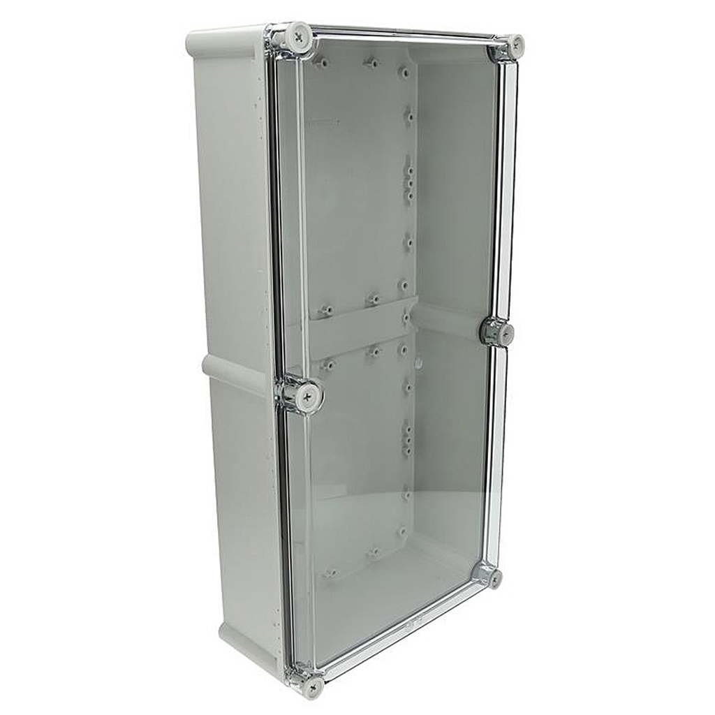 Plastic Electrical Enclosure, 22.1x11x5 Inches, Clear Screw Cover