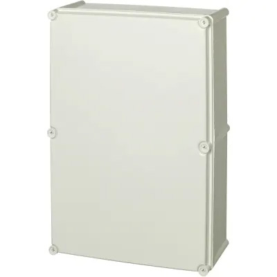 Plastic Electrical Enclosure, 22.1x15x7 Inches, Gray Screw Cover