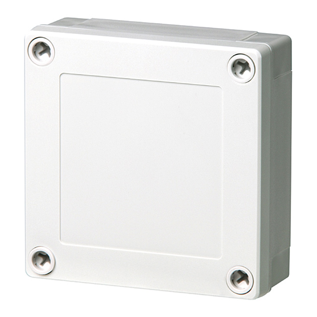 Plastic Enclosure Box, NEMA 4X, Gray Screw Cover, 4 x 4 x 1.5 Inch