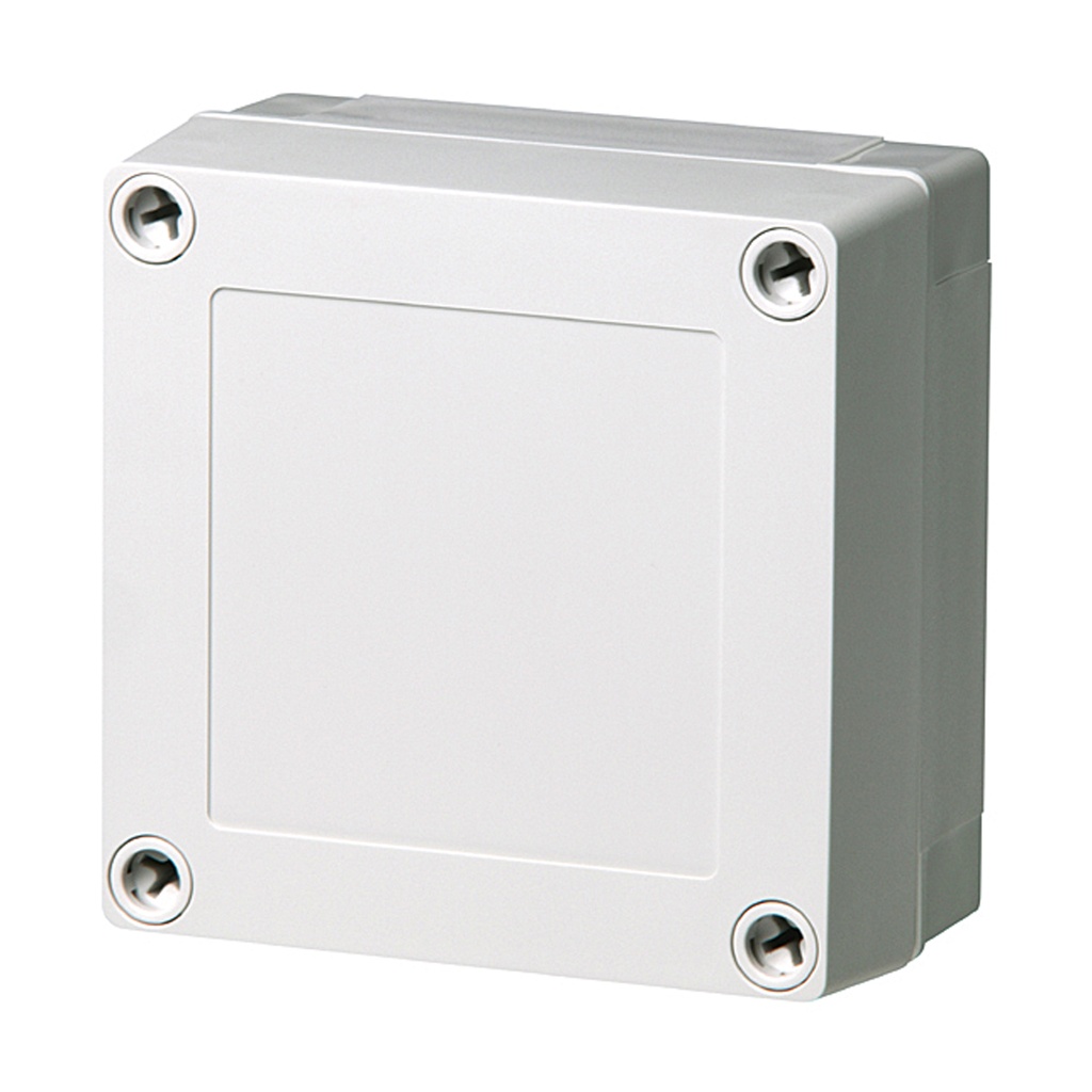 Plastic Enclosure Box, NEMA 4X, Gray Screw Cover, 4 x 4 x 2 Inch