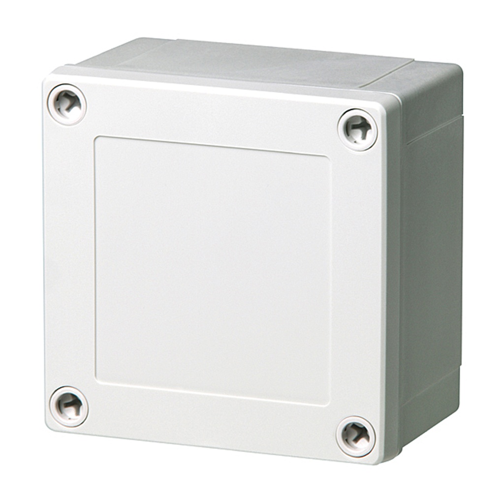 Plastic Enclosure Box, NEMA 4X, Gray Screw Cover, 4 x 4 x 2.5 Inch