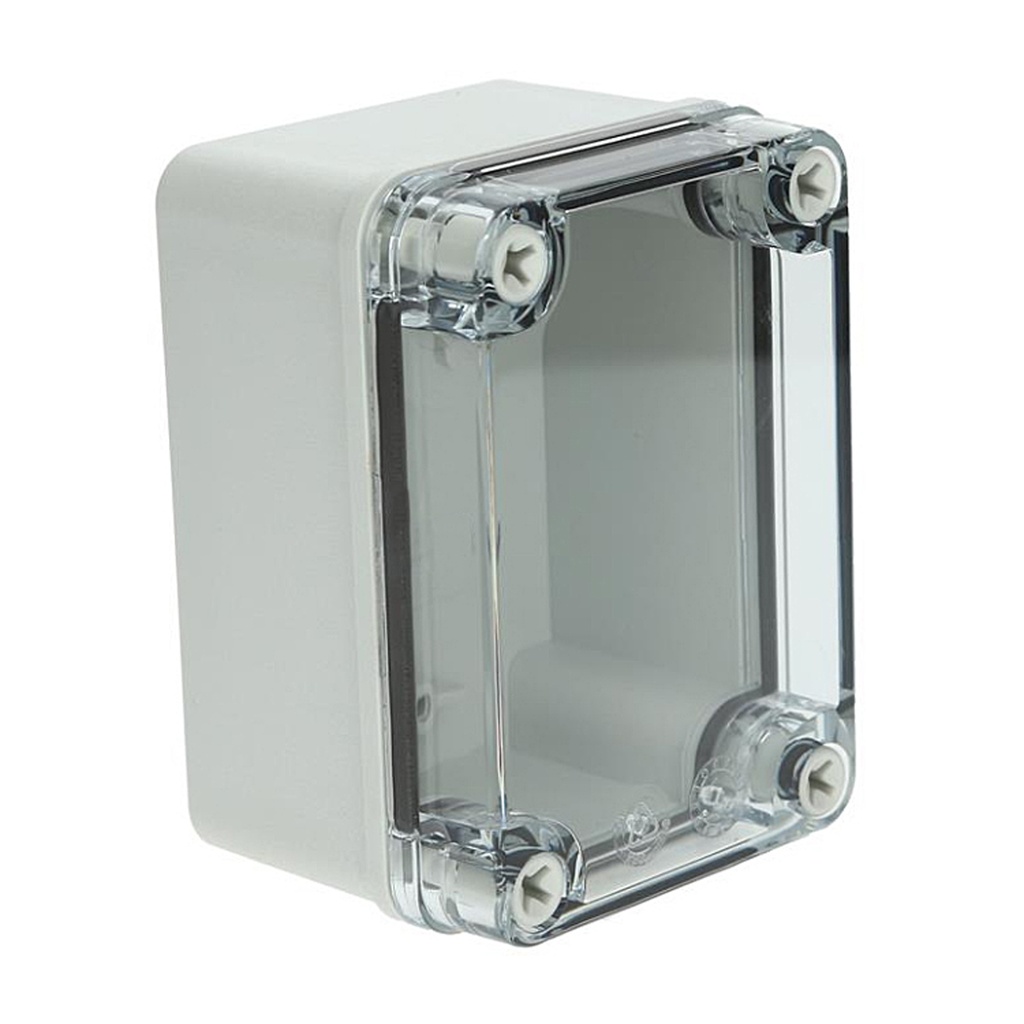 Plastic Electrical Enclosure, 4.3x3x2 Inches, Clear Screw Cover