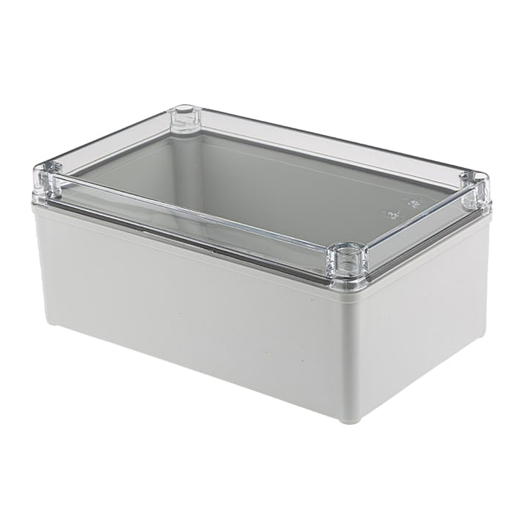 Plastic Electrical Enclosure, 9x3x2 Inches, Clear Screw Cover