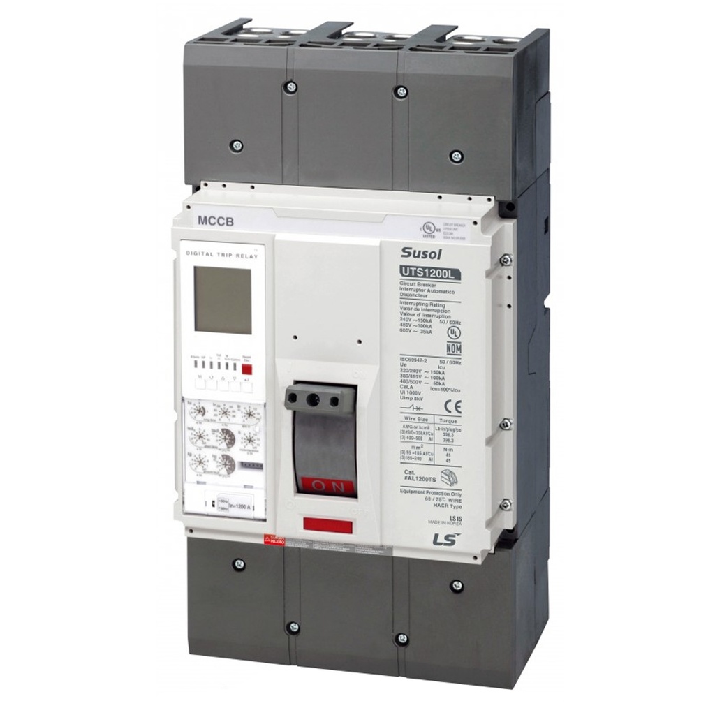 800 Amp Circuit Breaker, 3 Pole, Molded Case Circuit Breaker, Thermal Magnetic Circuit Breaker,600 Volt, UL489, 100A Frame