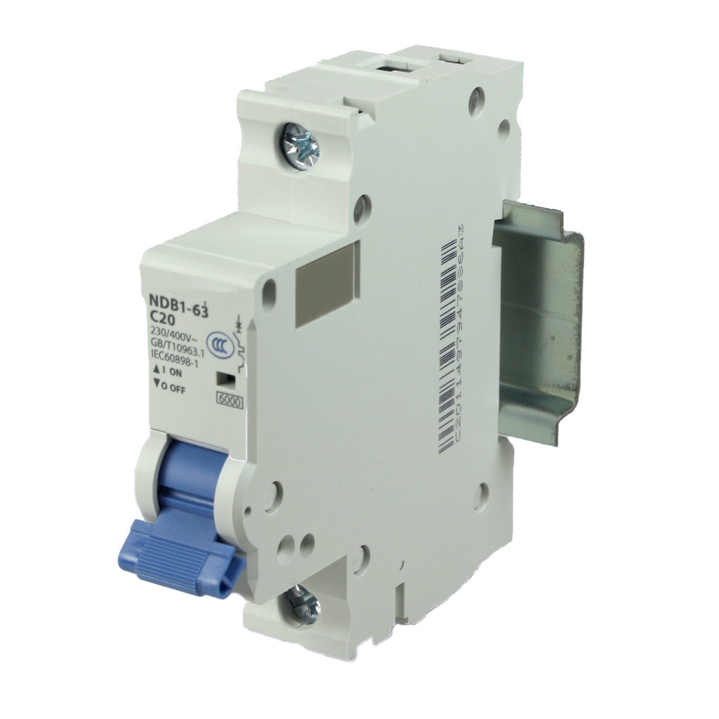 10 Amp, 1 Pole, 230/400V AC, 80V DC, Trip Curve: C, DIN Rail Mount-Miniature Circuit Breaker