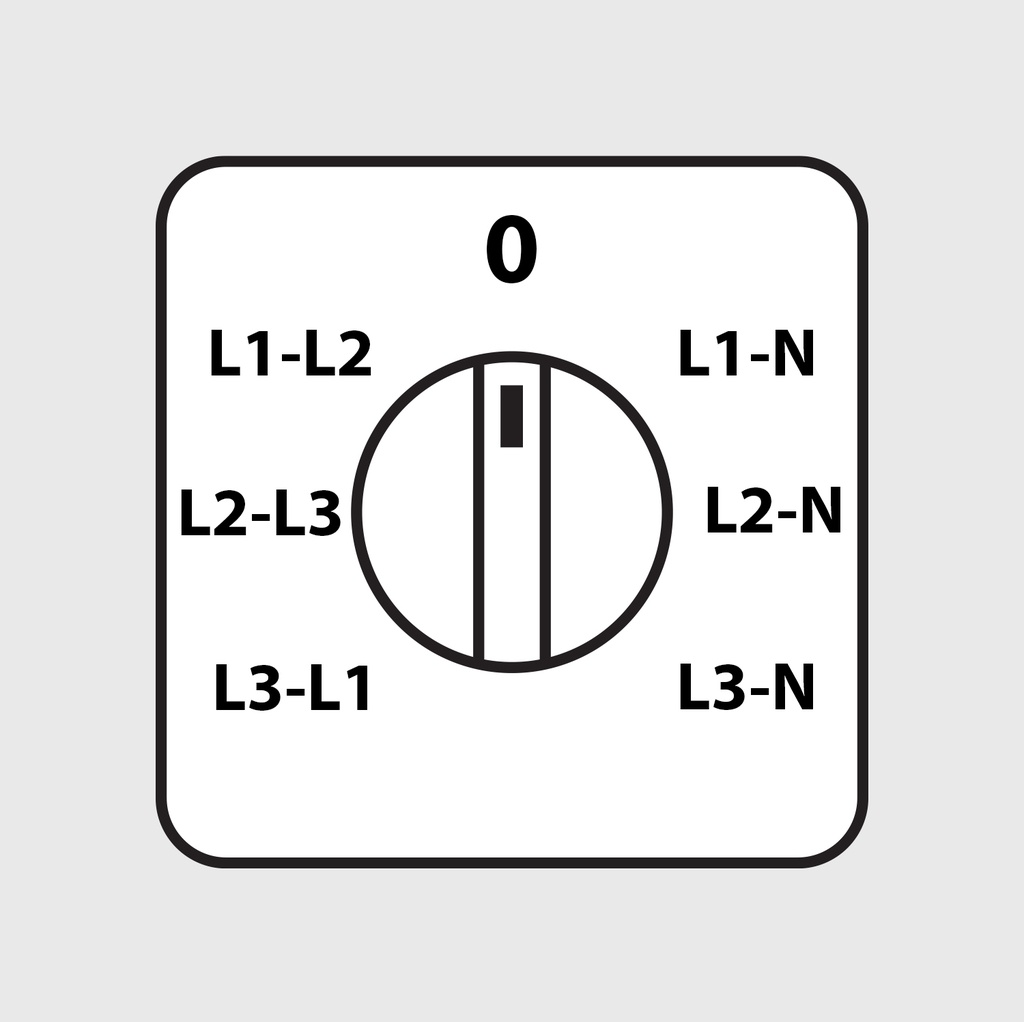 Handle for Ammeter and Voltmeter Switches