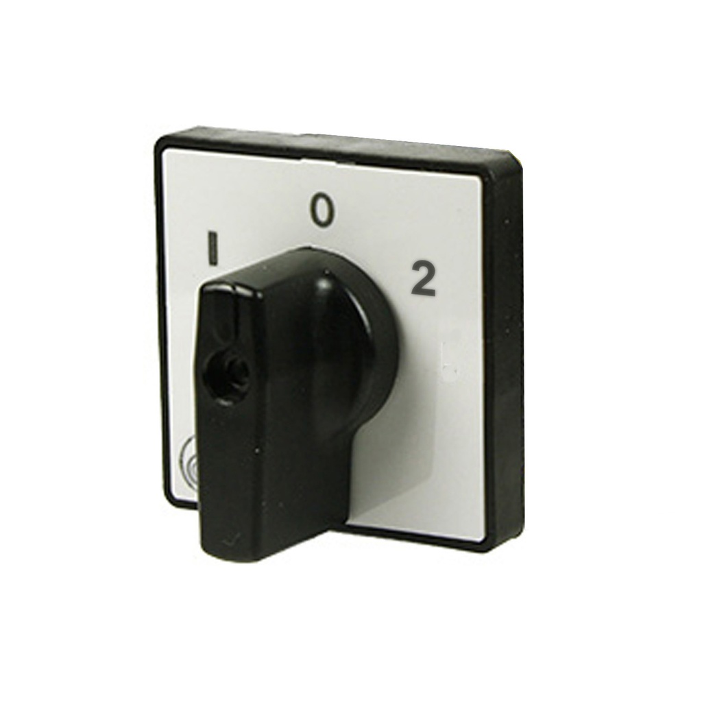 7 Position Switch Handle, 64x64mm, Black/Gray