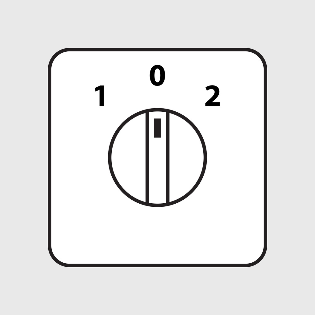 Red Yellow Handle for 25A, 32A, 40A changeover switch, 3 Pos