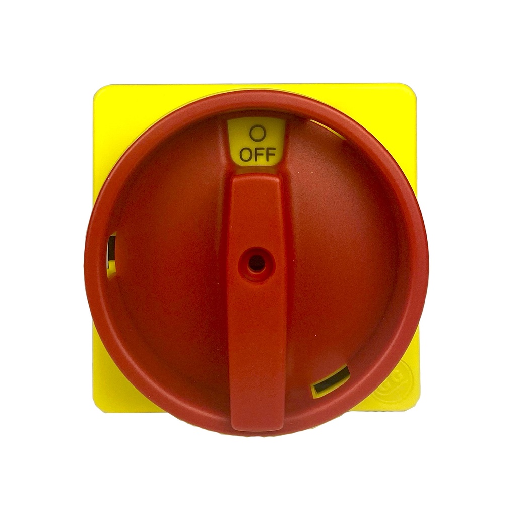 Red Handle for Disconnect Switches, 2 Position, for 3 Pad Locks
