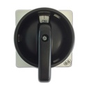 Black Rotary Disconnect Switch Handle, 3 Position, Locking