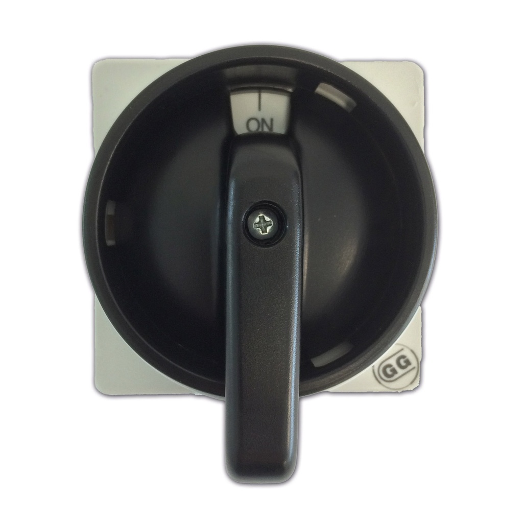 Black Rotary Disconnect Switch Handle, 3 Position, for 3 Pad Locks, SQN