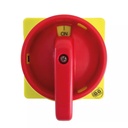 Red Rotary Disconnect Switch Handle, 2 Position, for SQN Series, 3 Pad Locks